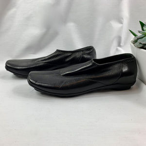 Prada Black Leather Driving Moc